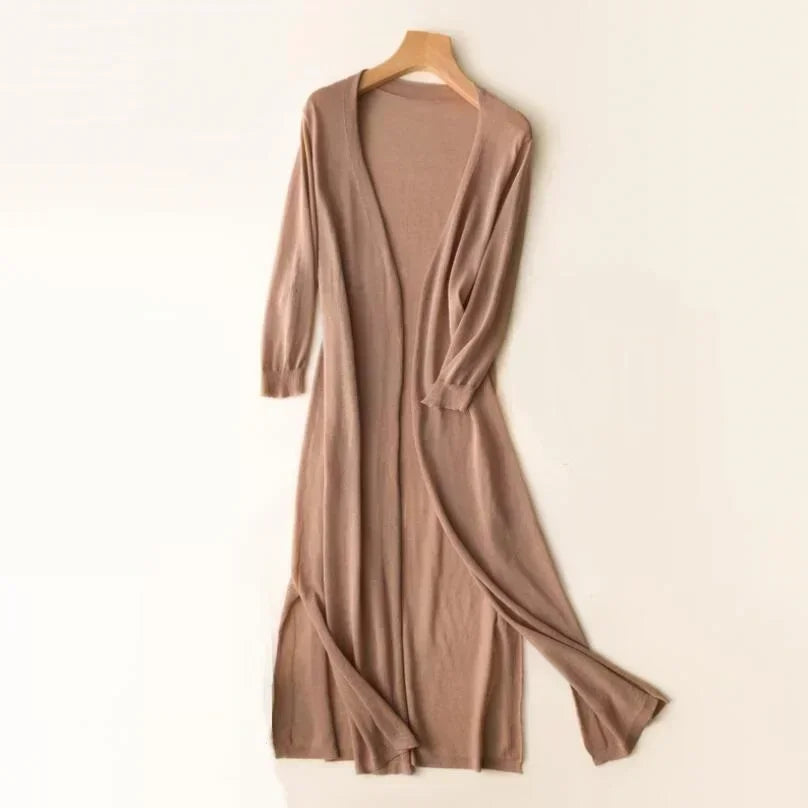 Lightweight Long Women's Cardigan for Stylish and Breathable Comfort – Perfect for Every Season 7