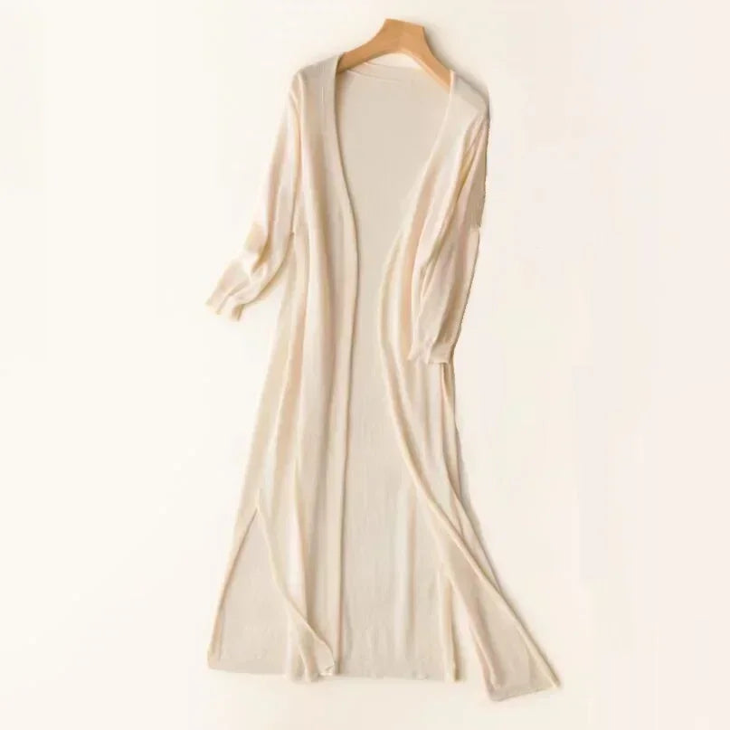Lightweight Long Women's Cardigan for Stylish and Breathable Comfort – Perfect for Every Season 9