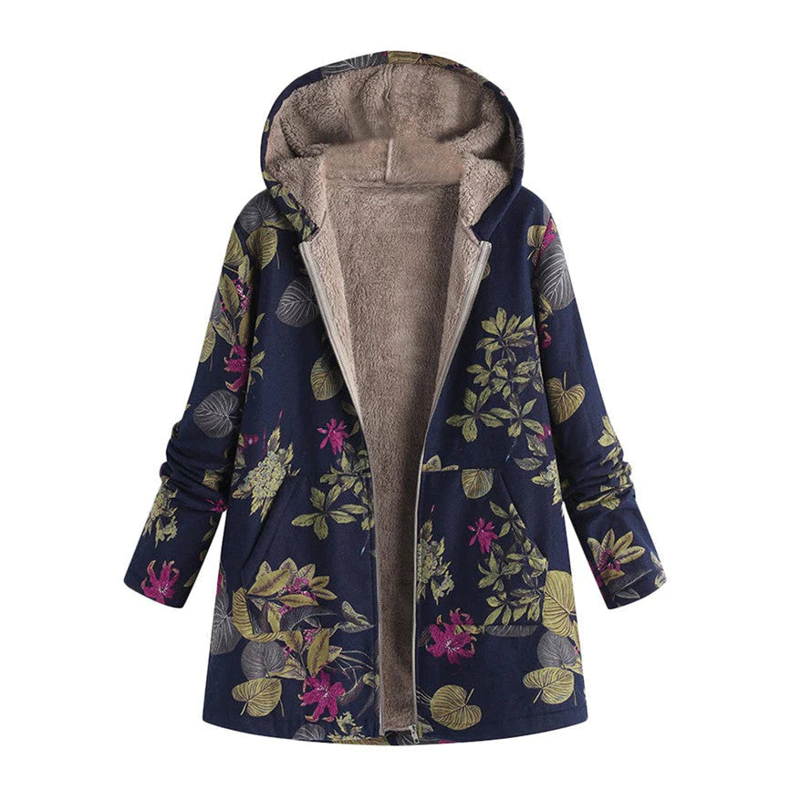 Lina Women's Vintage Coat | Warm Fabric, Elegant Style 3