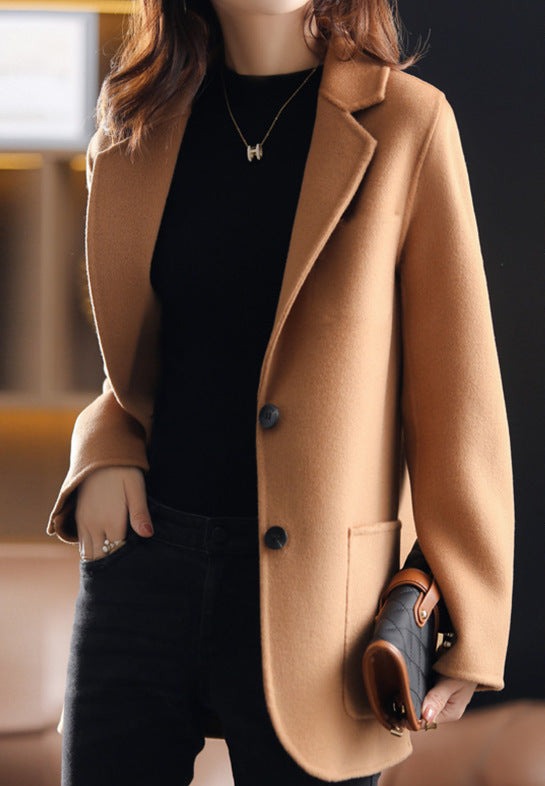 Linde Women's Blazer | Comfortable Fit, Brown 0