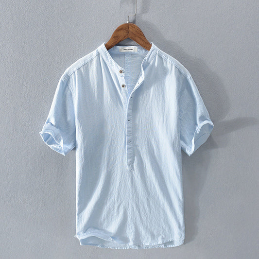 Lino Men's Shirt | Cotton-Linen Blend, Lightweight 0