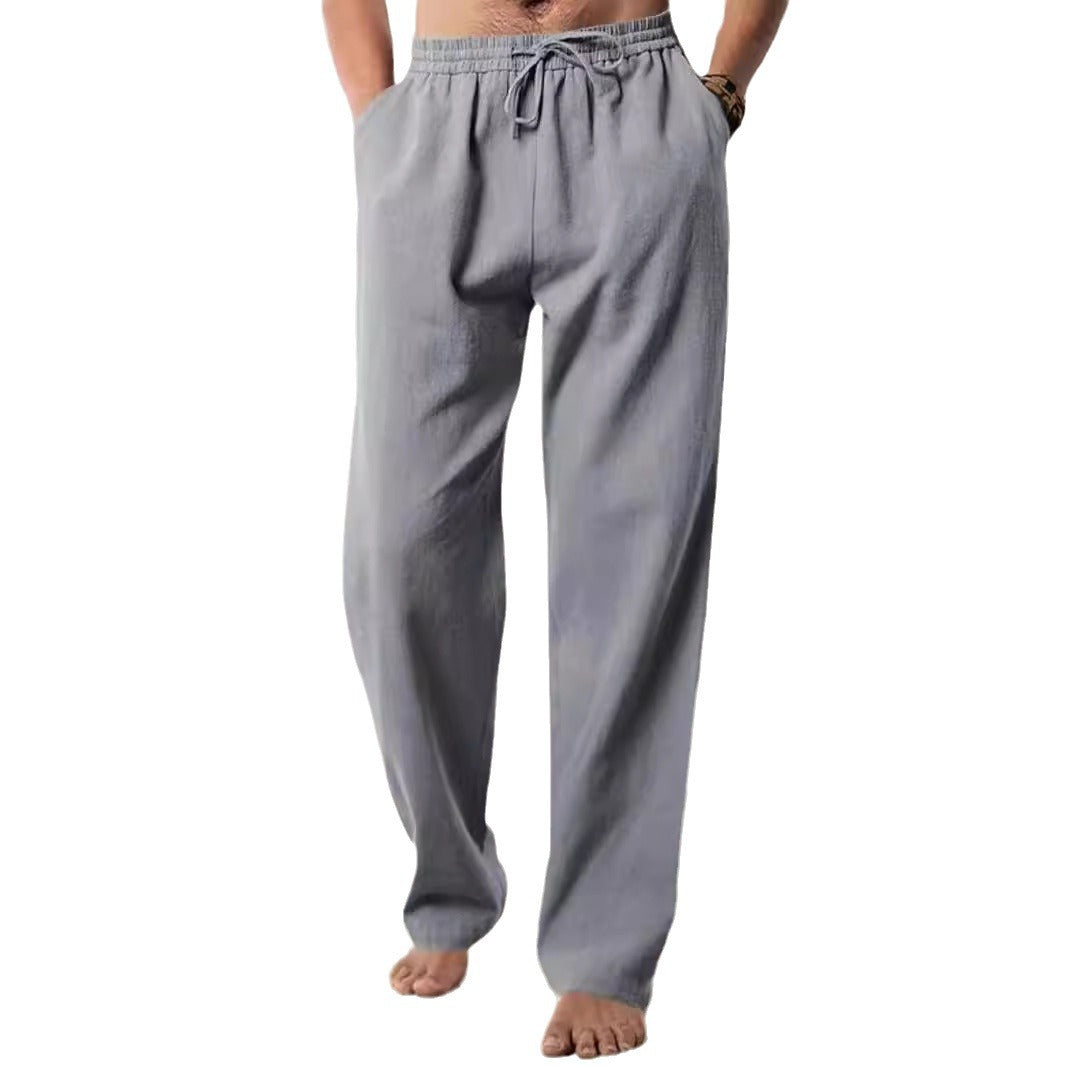 Lino Men's Trousers | Lightweight Linen, Adjustable Waistband, Casual Fit 5