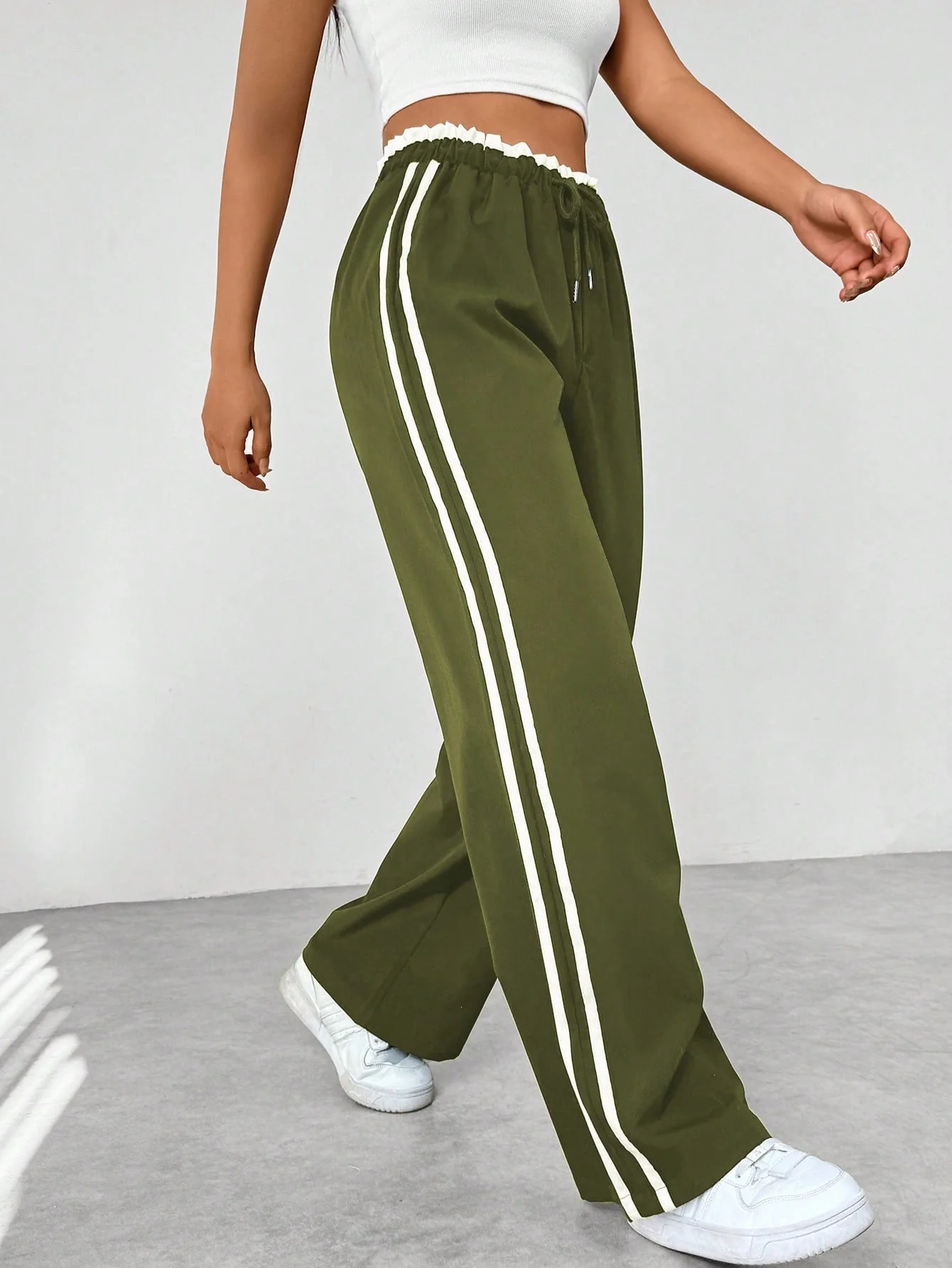 Liora | Sporty Women's Track Pants with Stripes 2