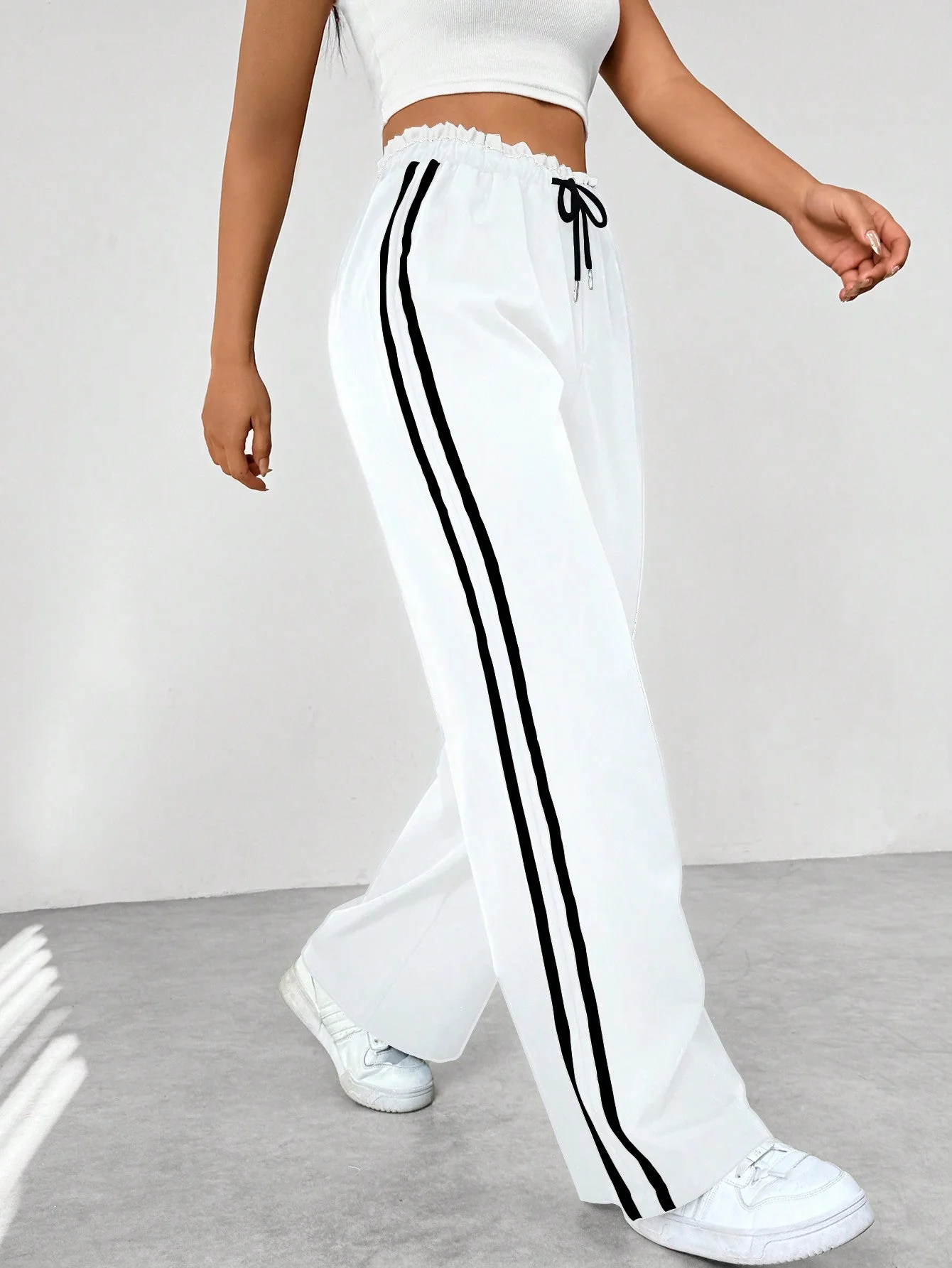 Liora | Sporty Women's Track Pants with Stripes 4