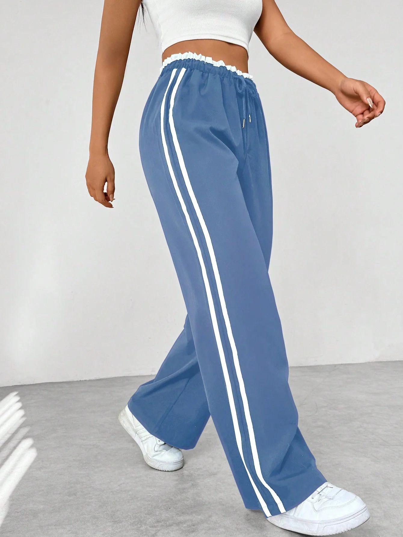Liora | Sporty Women's Track Pants with Stripes 6