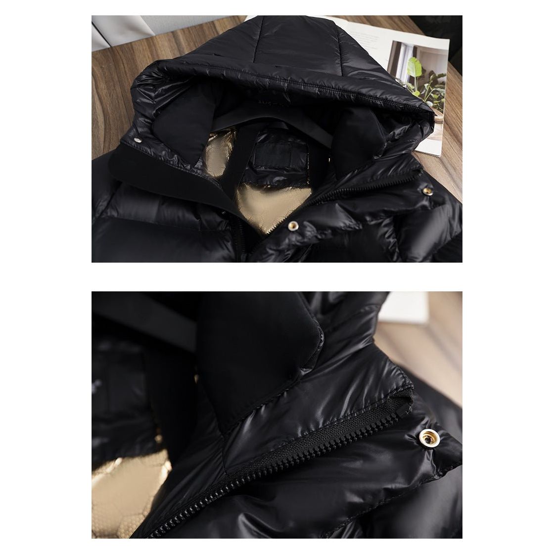 Long Padded Women's Winter Coat with Adjustable Hood and Functional Pockets for Maximum Warmth 7