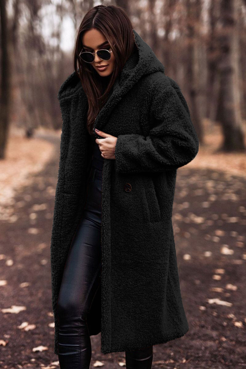 Long hooded teddy coat for women | Warm and comfortable winter coat 1