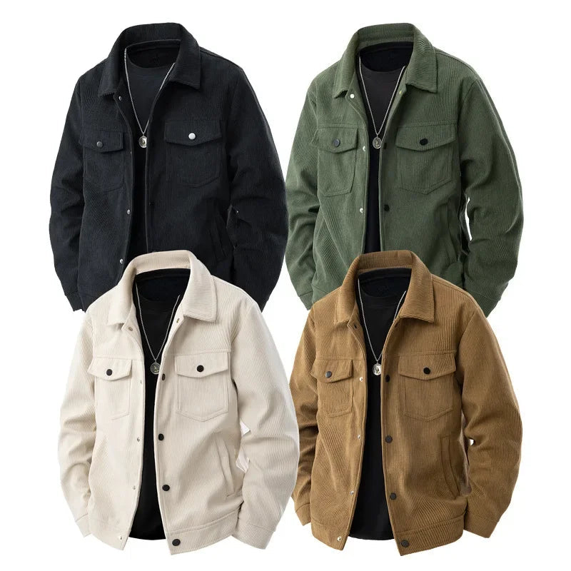 Loren Men's Corduroy Jacket | 100% Cotton, Casual Comfort 4