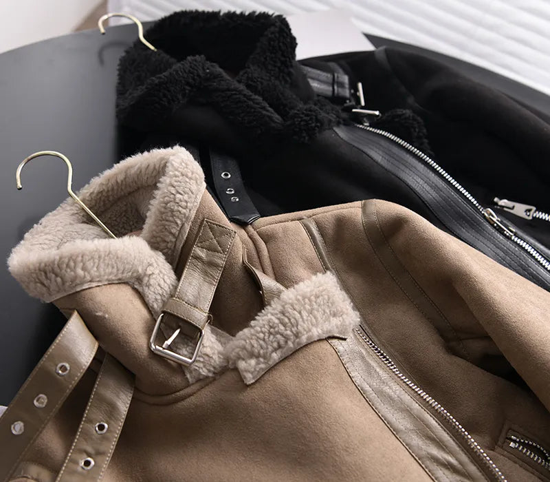 Luna Women's Winter Coat | Suede, Warm and Trendy 6