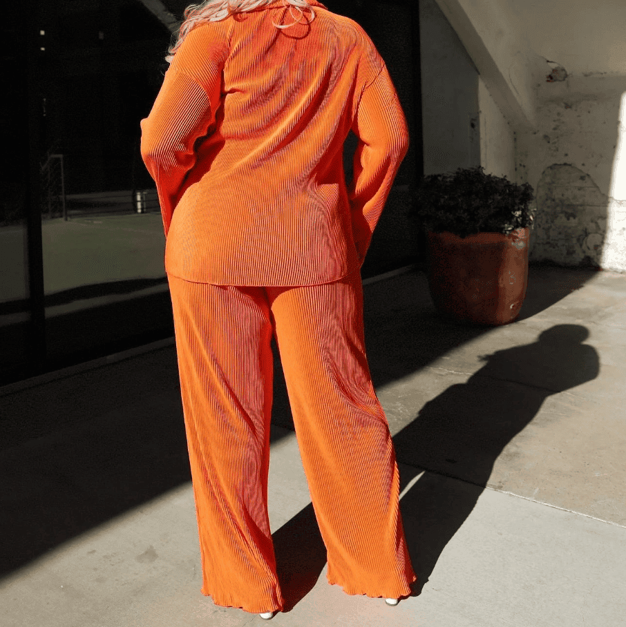 Lunéra | Two-Piece Women's Suit with Loose Draped Trousers 6