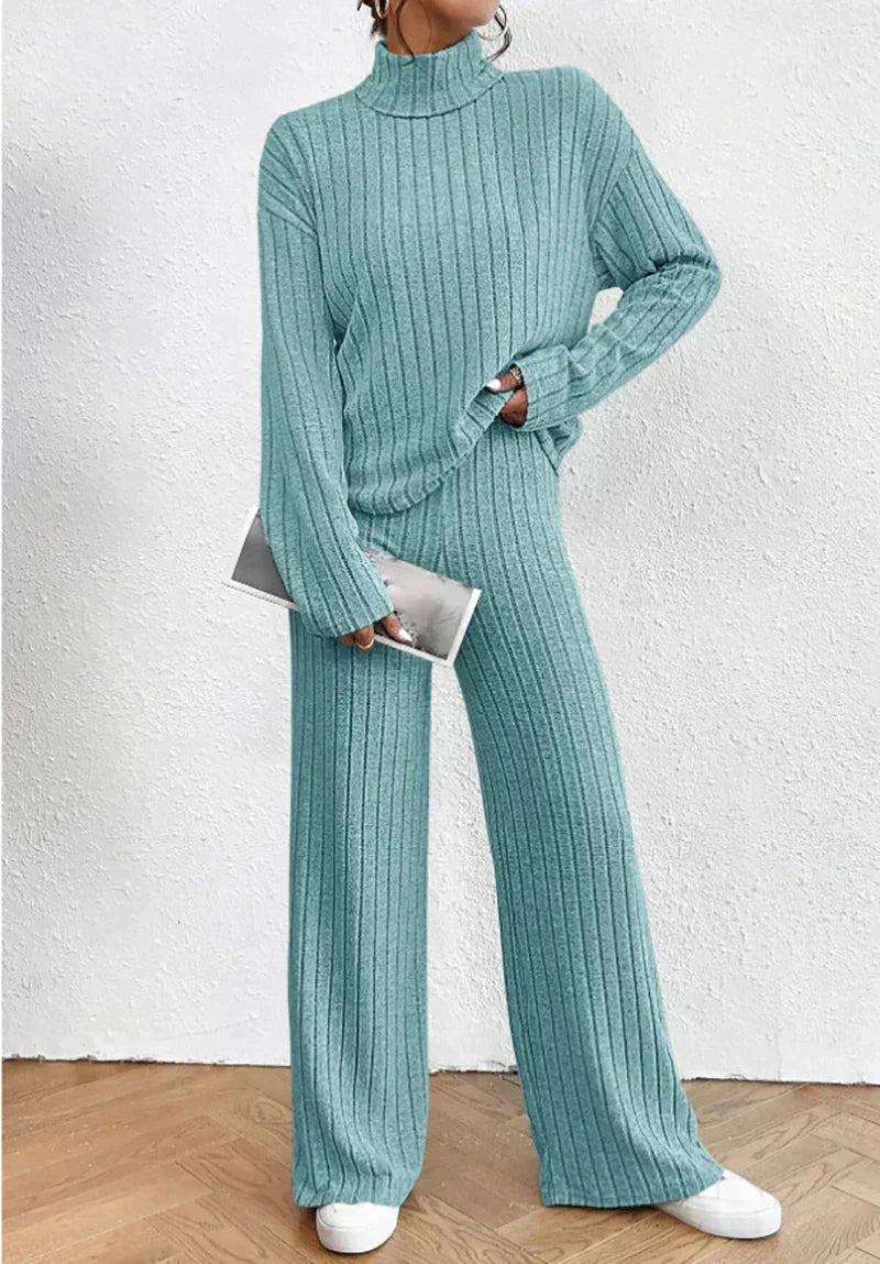 Lunette | Striped Knitted Sweater and Trousers Set 3