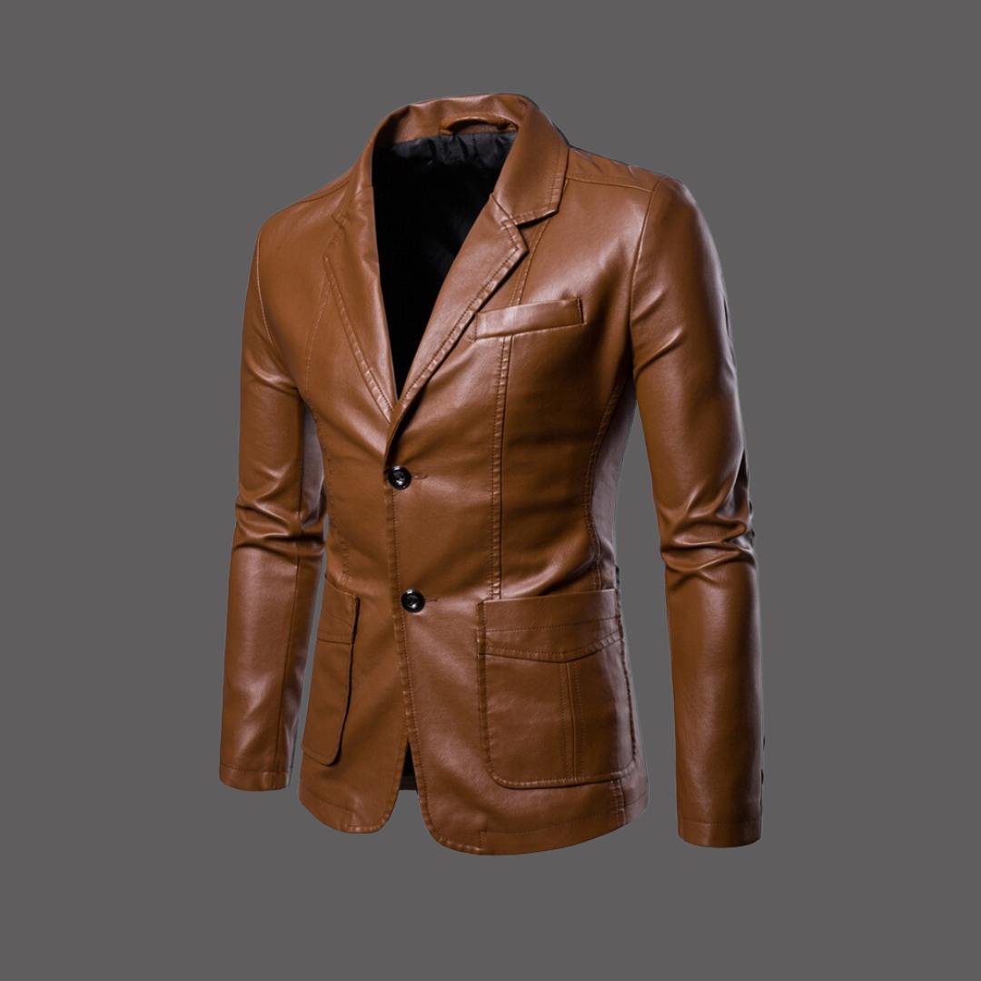 Luxe Men's Leather Jacket | Timeless Design, Durable Material 4