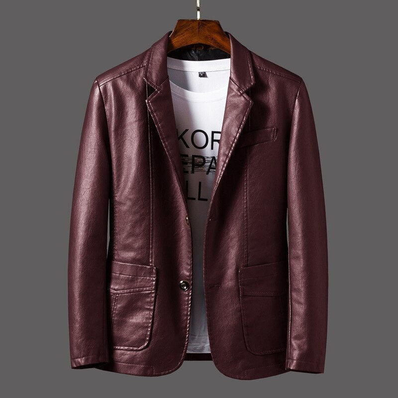 Luxe Men's Leather Jacket | Timeless Design, Durable Material 6