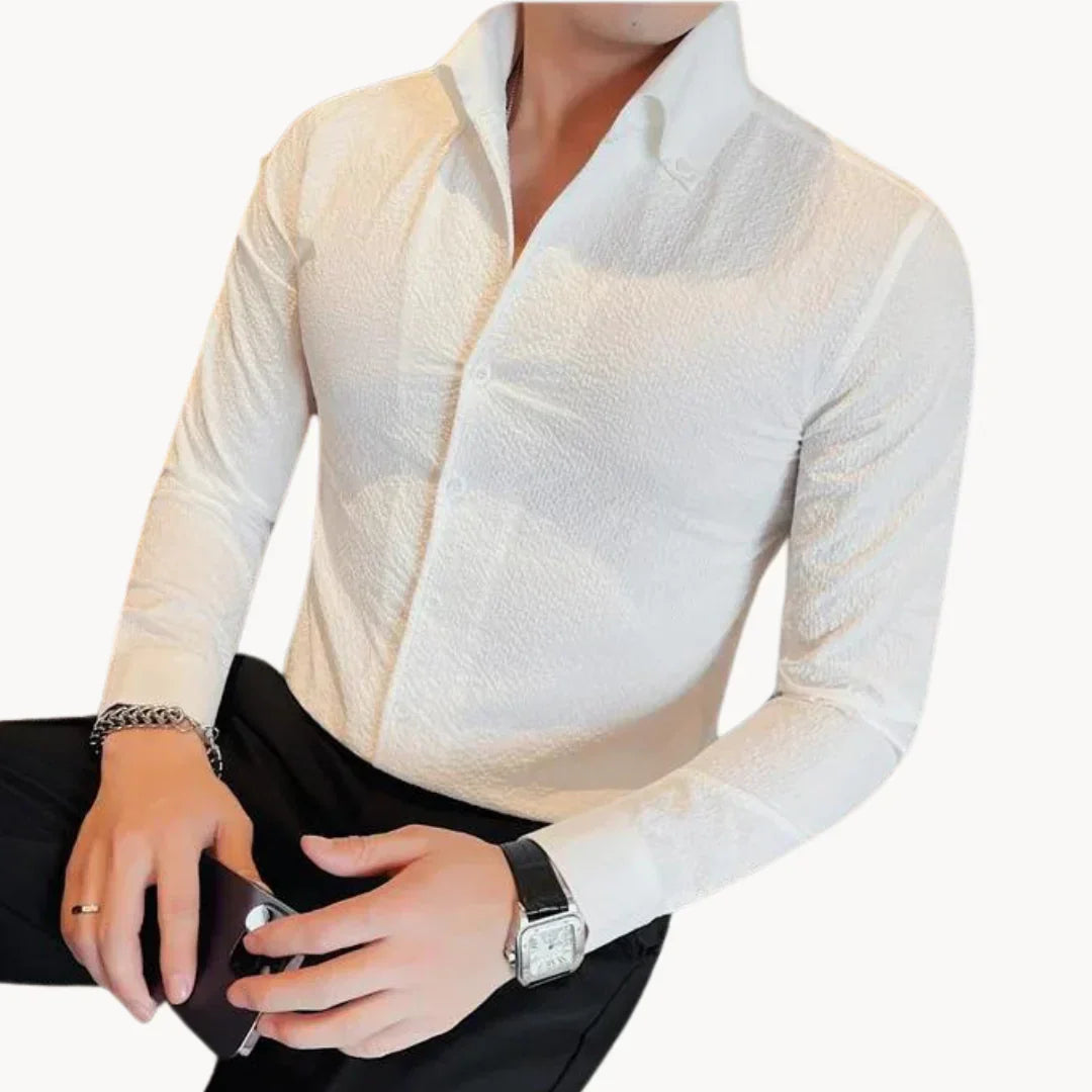 Luxe Women's Blouse | Structured Fabric, Slim Fit 4