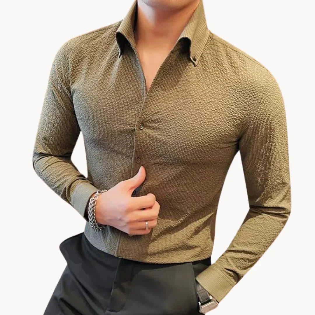 Luxe Women's Blouse | Structured Fabric, Slim Fit 6