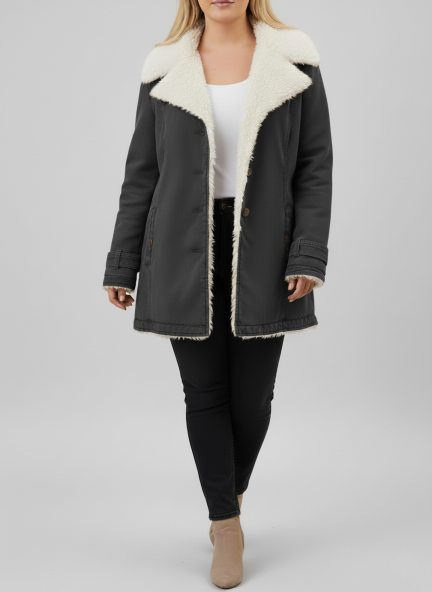 Luxe Women's Winter Jacket | Sherpa Lined, Plus Size 2