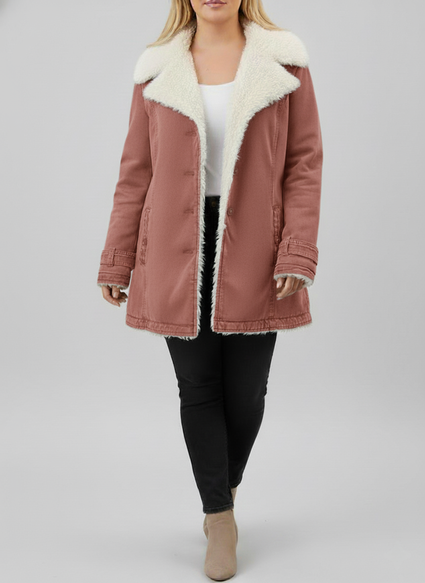 Luxe Women's Winter Jacket | Sherpa Lined, Plus Size 8