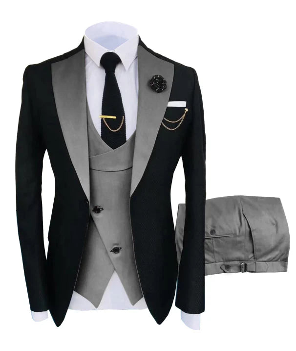 Luxury 3-Piece Men's Suit | Elegant Cut for Weddings and Formal Events 7