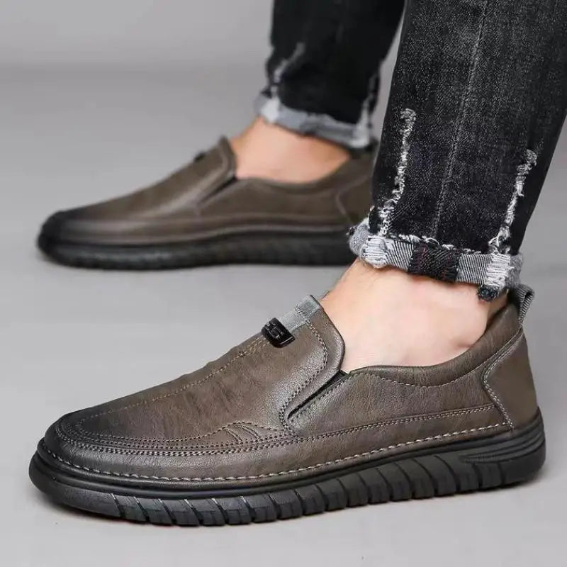 Luxury Loafers Men's Shoes | Handmade, Comfortable PU Leather 6