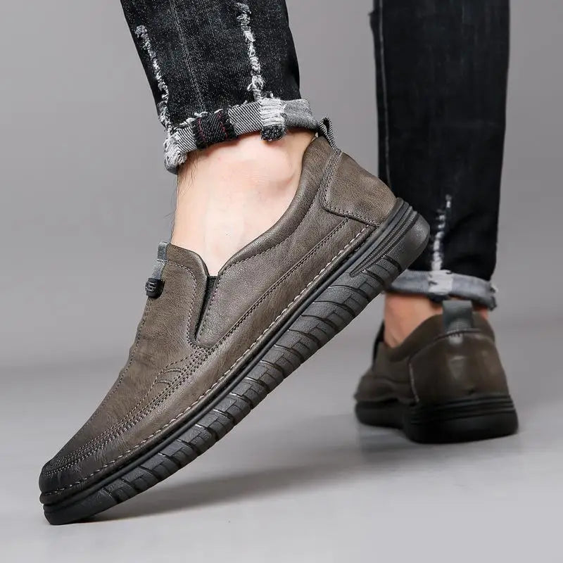 Luxury Loafers Men's Shoes | Handmade, Comfortable PU Leather 8