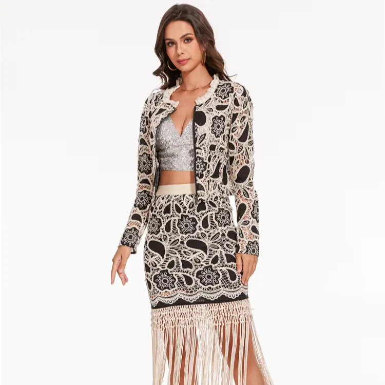 MAIRÉL | Modern elegant dress with hollow-out embroidery 1