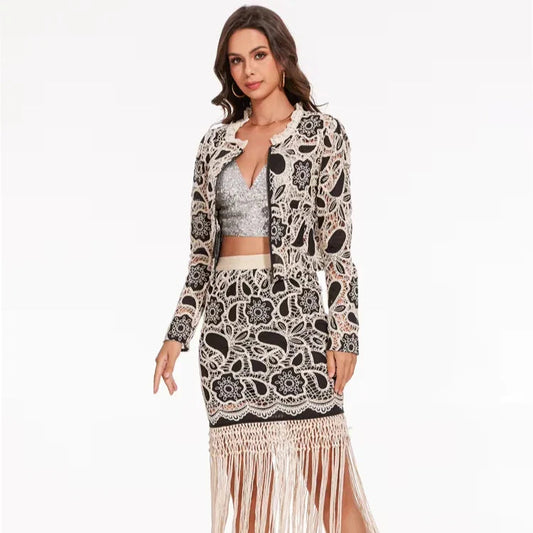 MAIRÉL | Modern elegant dress with hollow-out embroidery 1