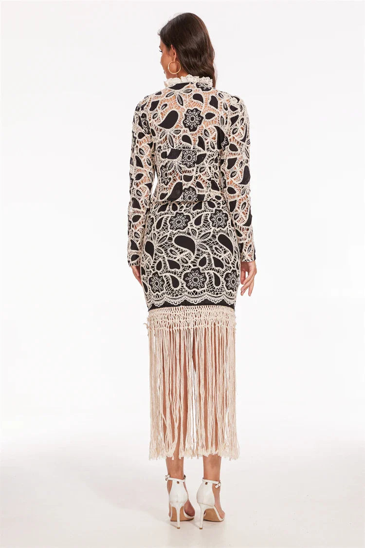 MAIRÉL | Modern elegant dress with hollow-out embroidery 2