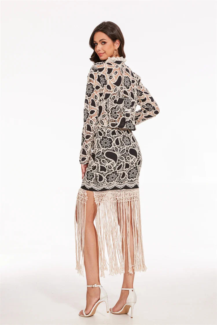 MAIRÉL | Modern elegant dress with hollow-out embroidery 4