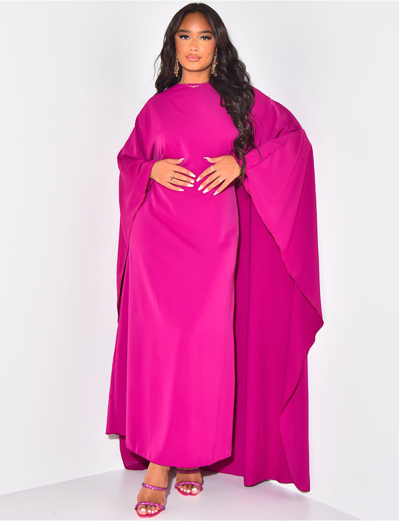 MARÉLIA | Cape dress with flowing fit and adjustable waist 10