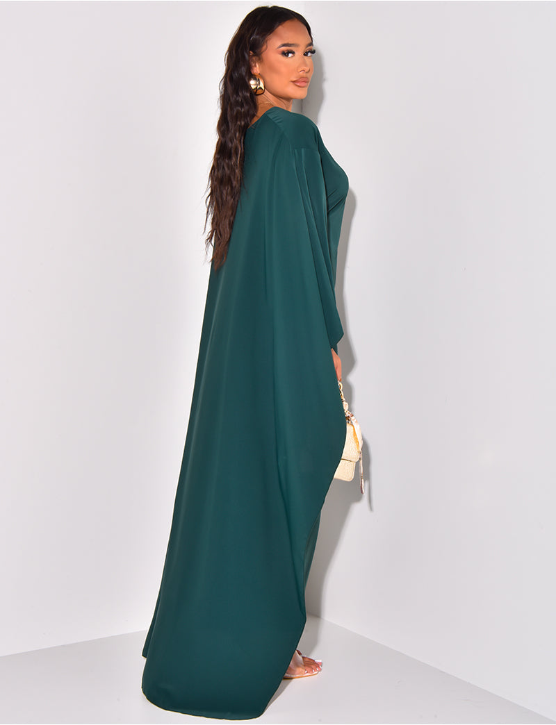 MARÉLIA | Cape dress with flowing fit and adjustable waist 4