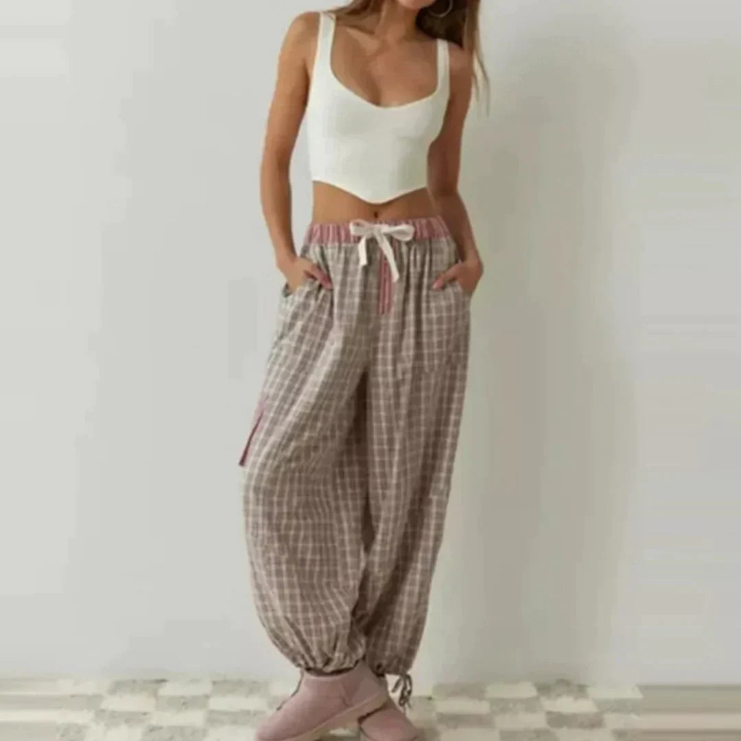 MARILU | Long-Sleeved Checked Pyjama Set 5