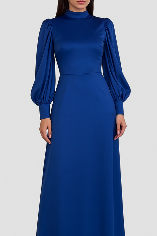 Maëlle | Pleated Maxi Dress with Elegant Flair 1