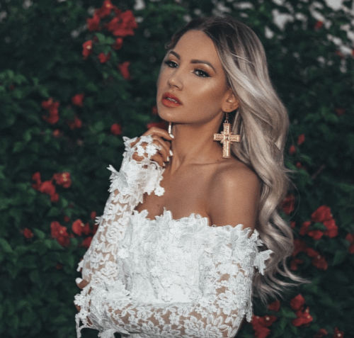 Maevina | White Lace Off-Shoulder Midi Dress 2