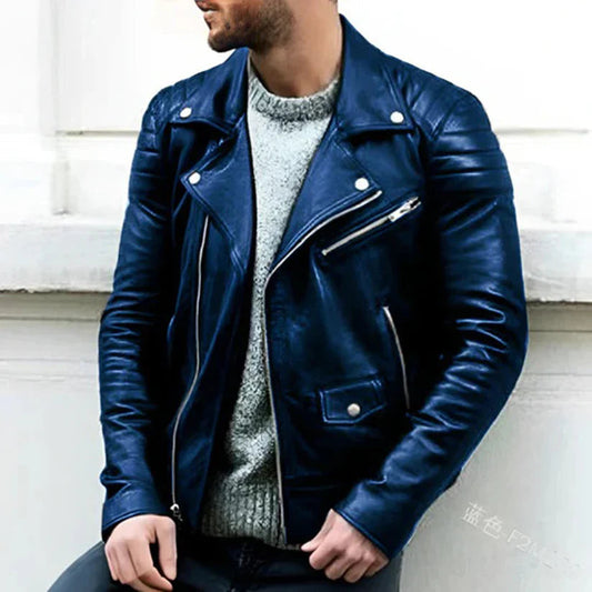 Martin Men's Biker Jacket | High-Quality PU Leather 1