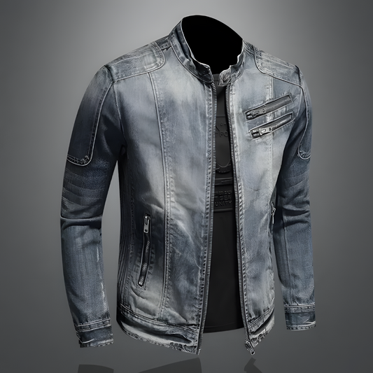 Maverick Men's Jacket | 100% Cotton, Vintage Denim Coats 0