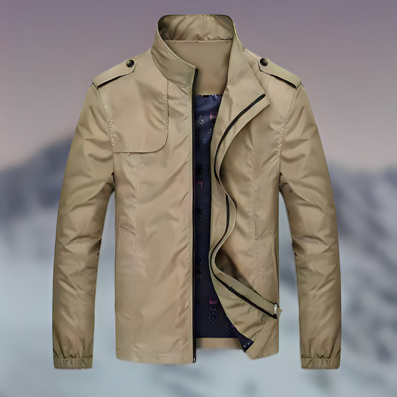 Maverick Men's Jacket | Elegant Stand-Up Collar, Versatile Style 0