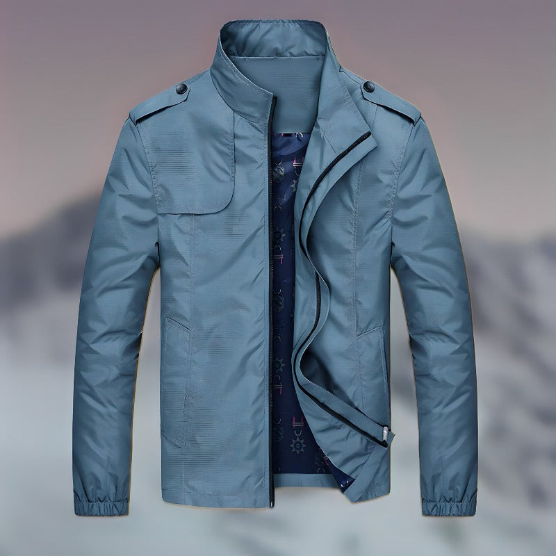 Maverick Men's Jacket | Elegant Stand-Up Collar, Versatile Style 2