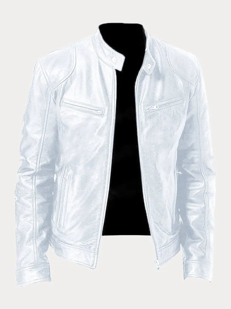 Max Men's Casual Jacket | PU Leather, Adjustable Cuffs 9