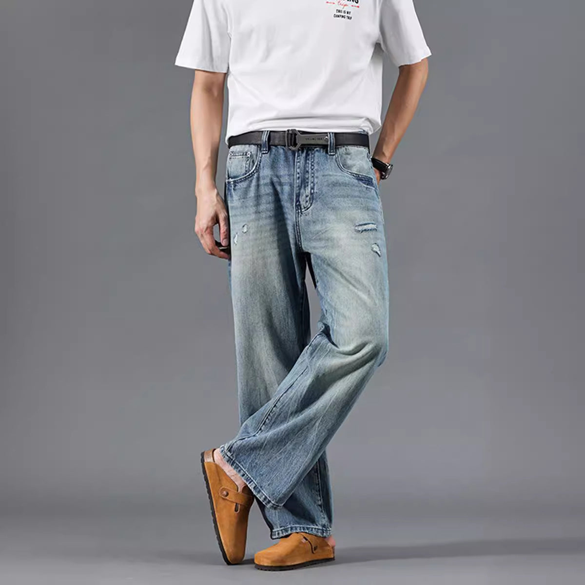 Max Men's Relaxed Jeans | Modern Destroyed Look 2