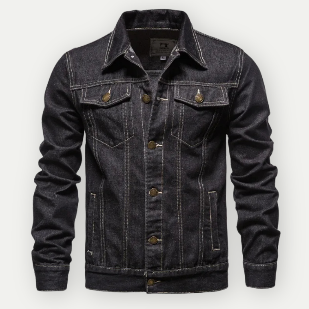 Men's Denim Jacket | Premium Indigo Wash, Timeless Style 0