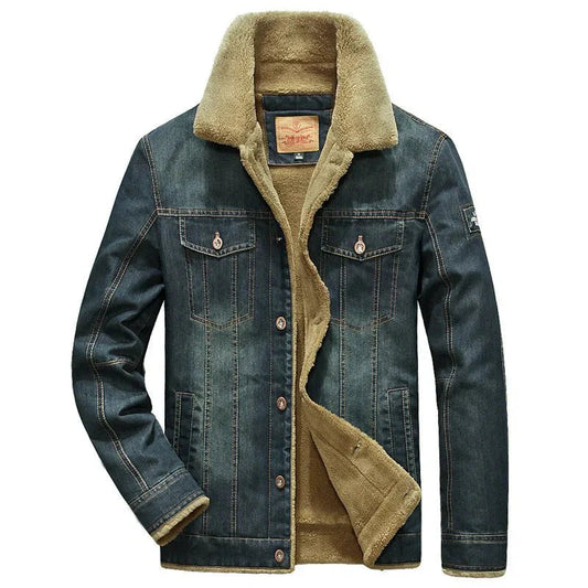 Men's Denim Jacket | Premium Wool Blend, Stylish & Warm 0