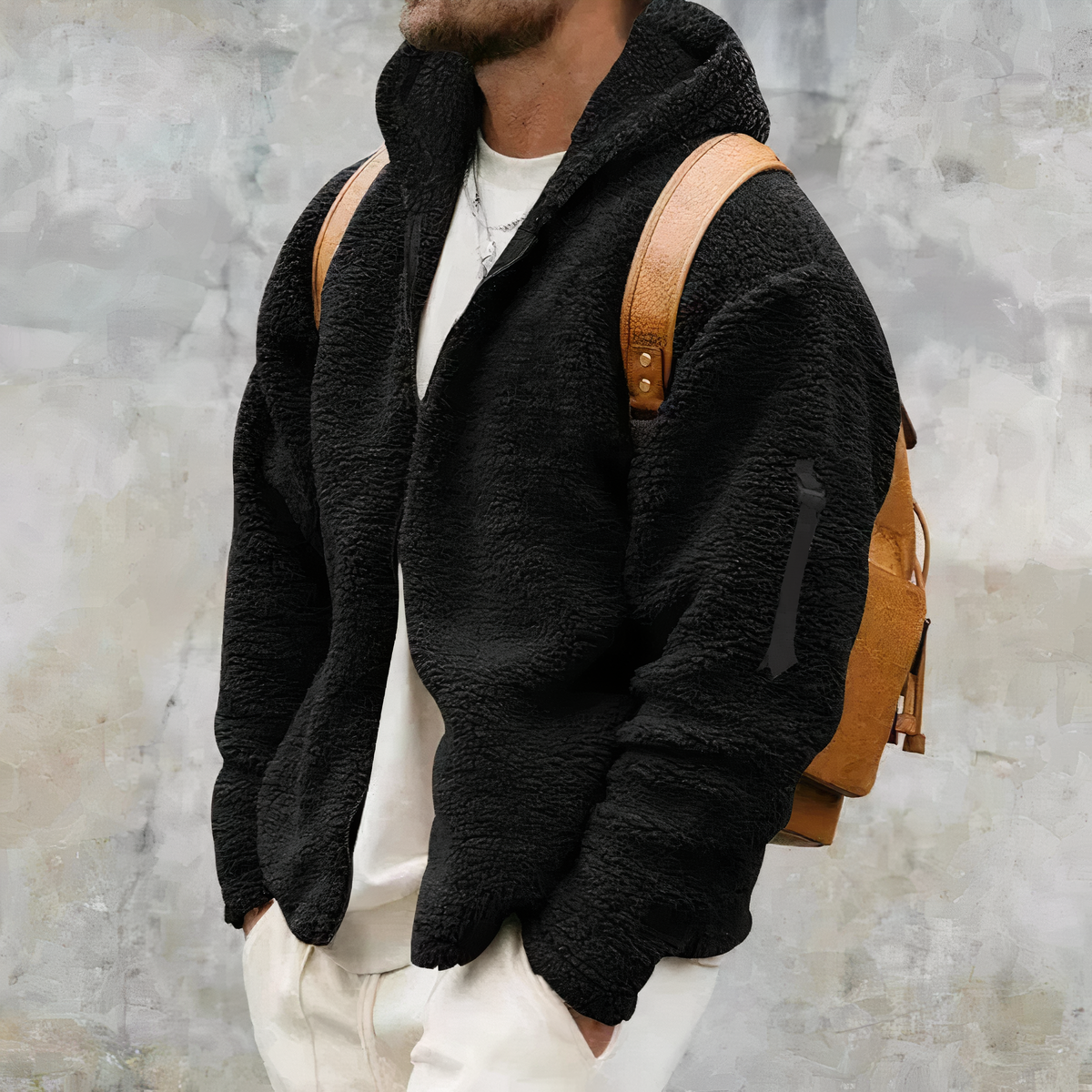 Men's Jacket | Double-Sided Fleece, Stylish Winter Coat 2