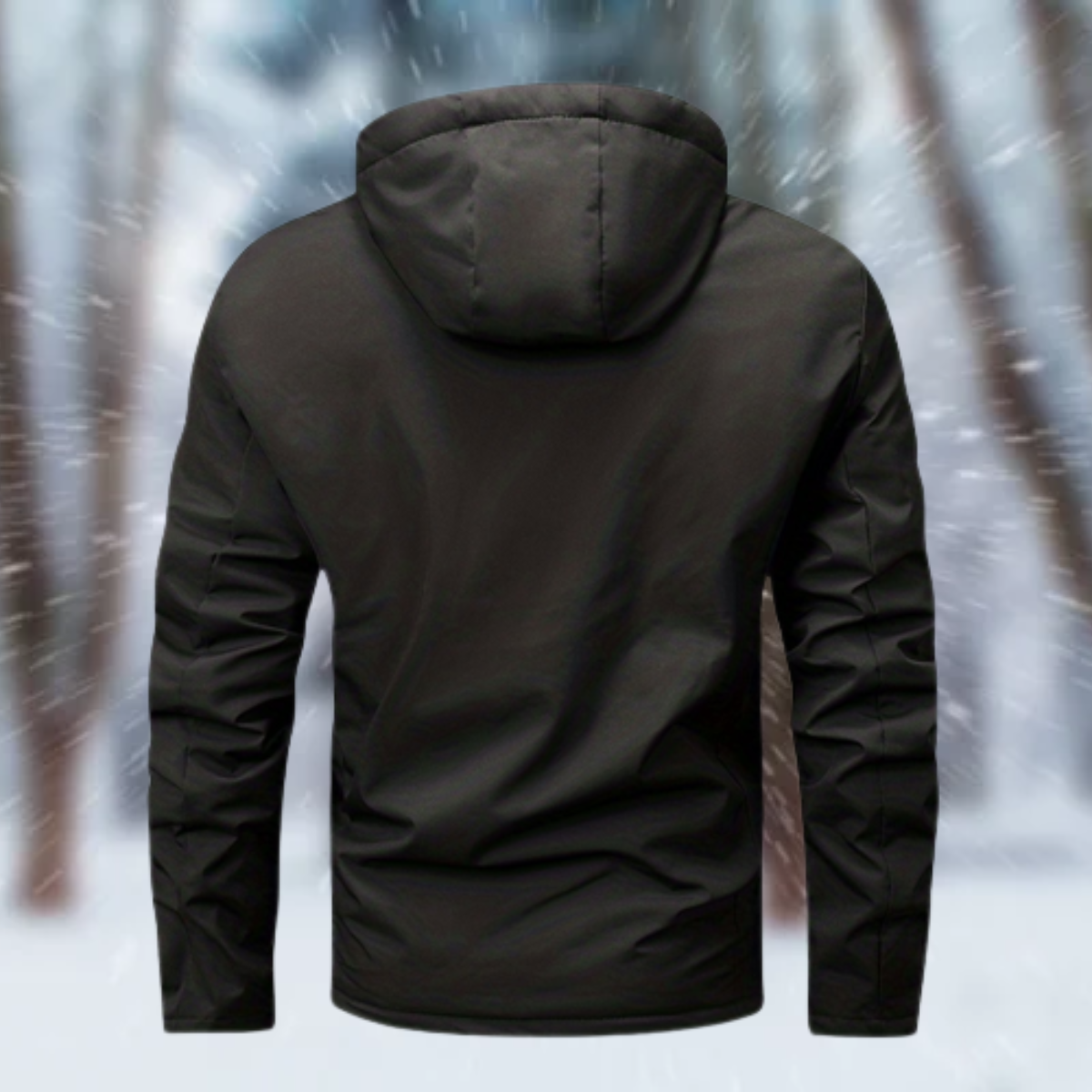 Men's Rain Jacket With Hood | Waterproof Acetate Cashmere Blend 1