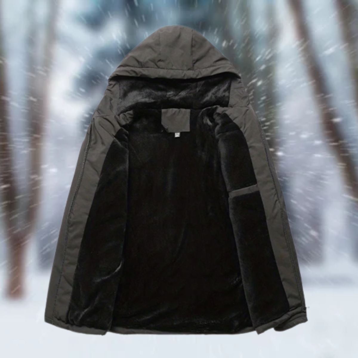 Men's Rain Jacket With Hood | Waterproof Acetate Cashmere Blend 2