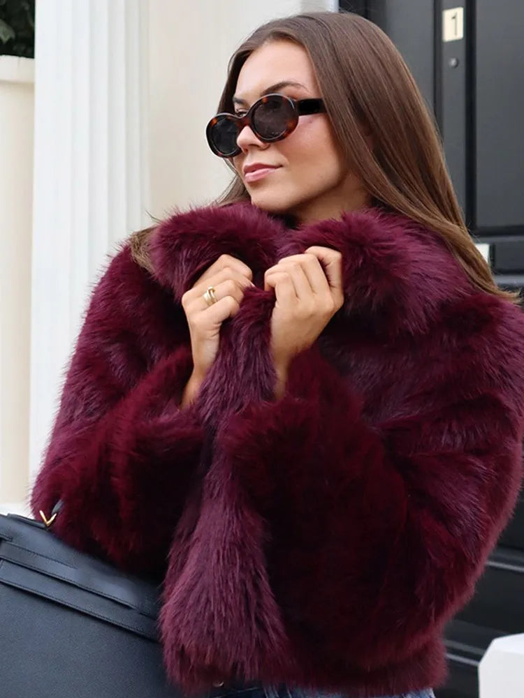 Mia Women's Coat | Deep Burgundy 2