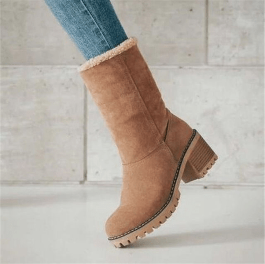 Mila Women's Ankle Boots | Black Boots With Warm Lining 2