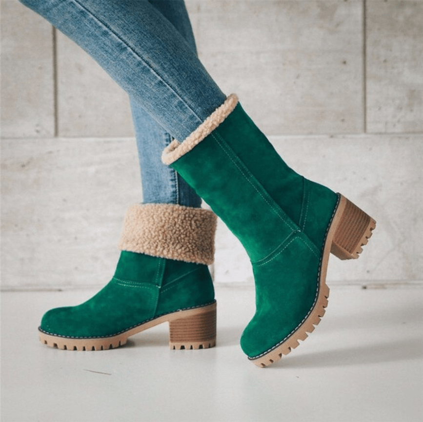 Mila Women's Ankle Boots | Black Boots With Warm Lining 5