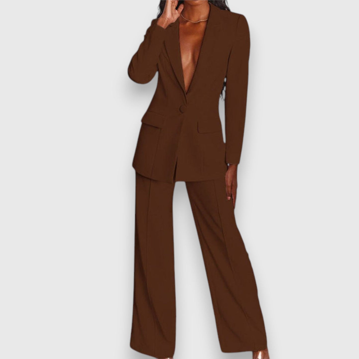 Mila Women's Set | Elegant Blazer and Trousers, Comfortable and Chic 9