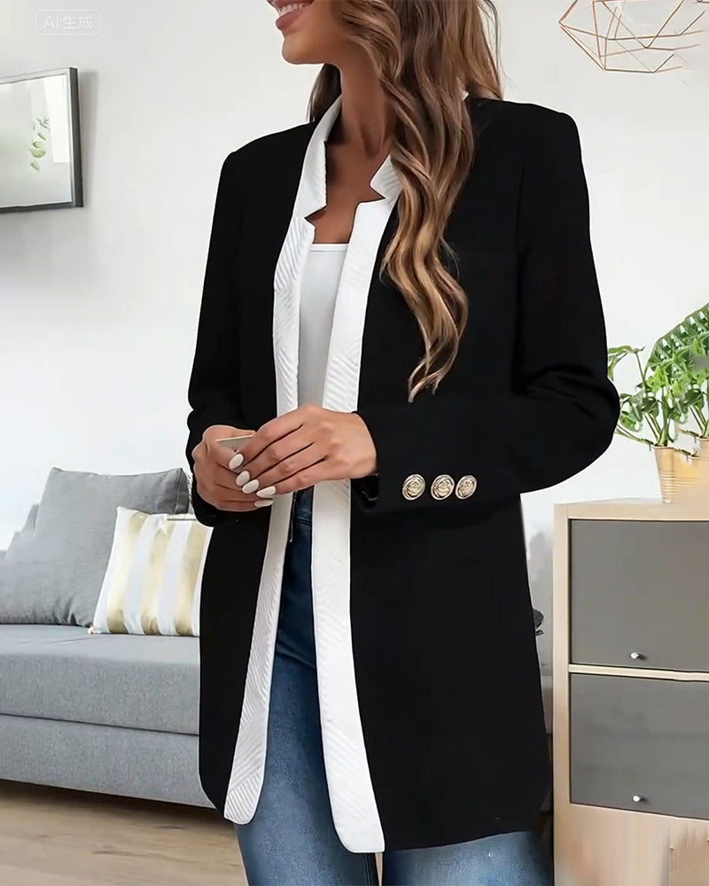Milo Fashionable Coat | Color Blocking 3