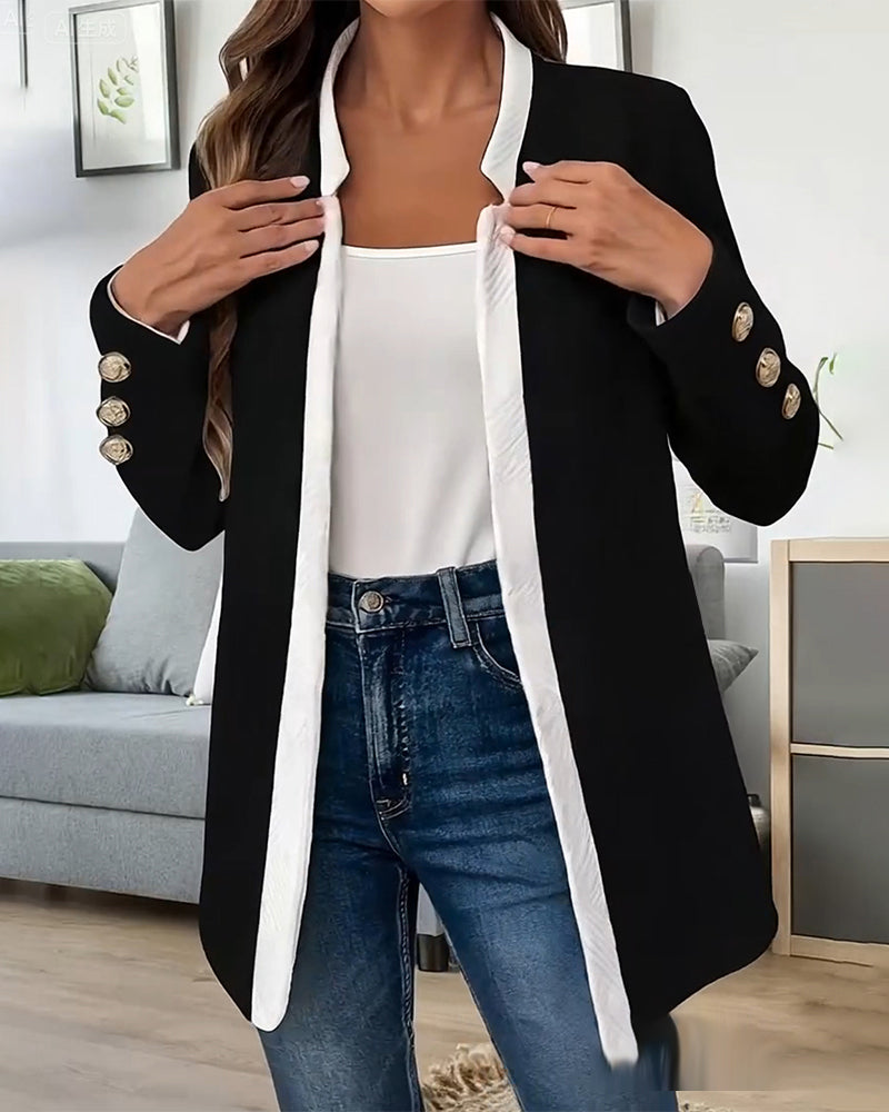 Milo Fashionable Coat | Color Blocking 4